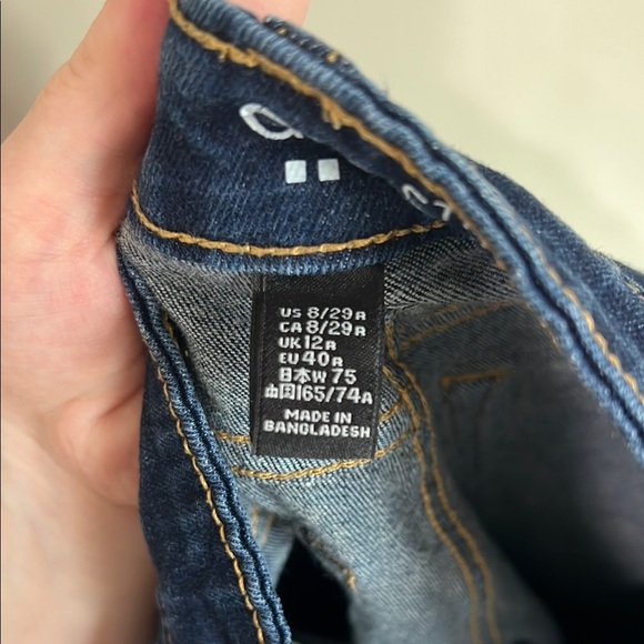 GAP Straight Cuff Jean Women's Navy 8 / 29R - Picture 6 of 6